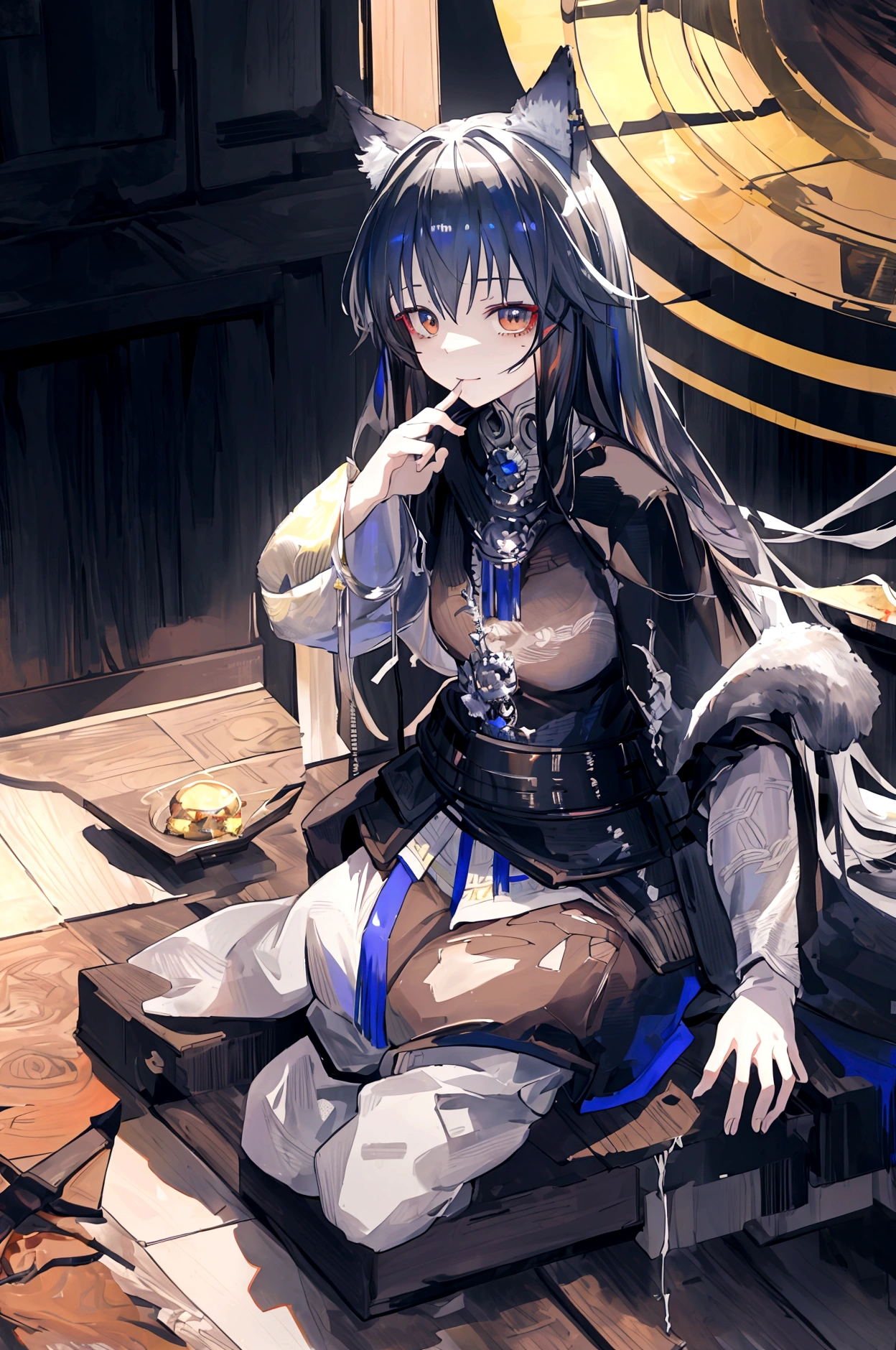 Sunraku\(Made in Abyss,male,beautiful,Furry,Have,Bird Head Hood,Black Hair,wide,Loose pants,smile\)Sitting and eating strange food,beautiful nature, You can see big animals, From a distance it looks strange and chaotic..,Anime Style,, break ,quality\(8K,wallpaper of extremely deコーラed CG unit, masterpiece,High resolution,top-quality,top-quality real texture skin,Surreal,Increase the resolution,RAW Photos,la mejor quality,highly ,wallpaper,Cinema Lighting,Ray-tracing,Golden Ratio\),The pain is near