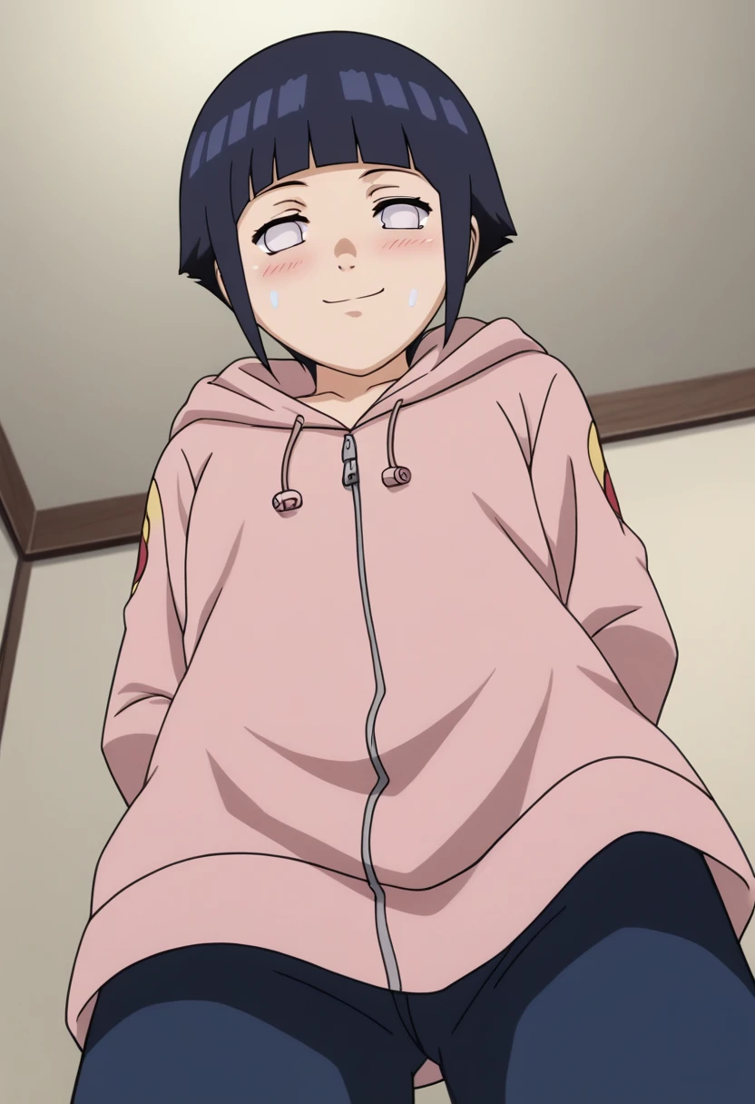 score_9, score_8_superior, score_7_superior, score_6_superior, score_5_superior, score_4_superior, break, sauce_anime,
One girl, Hyuuga Hinata, short hair, Black Hair, no psuperiorils, Blunt bangs, Shiny Hair, White eyes, hoodie, Lower the hood, Long sleeve, Capri Pants,
Put your hands behind your back, blush, smile, superiorper body, View your viewers, alone, Simple Background, White Background, anime screencap, anime ((Nude))(pixel perfect, detail perfect), 独奏, one girl, nsfw, changing room, changing clothes, undressing, Voyeur, expressionless,Washing face low angle(From below