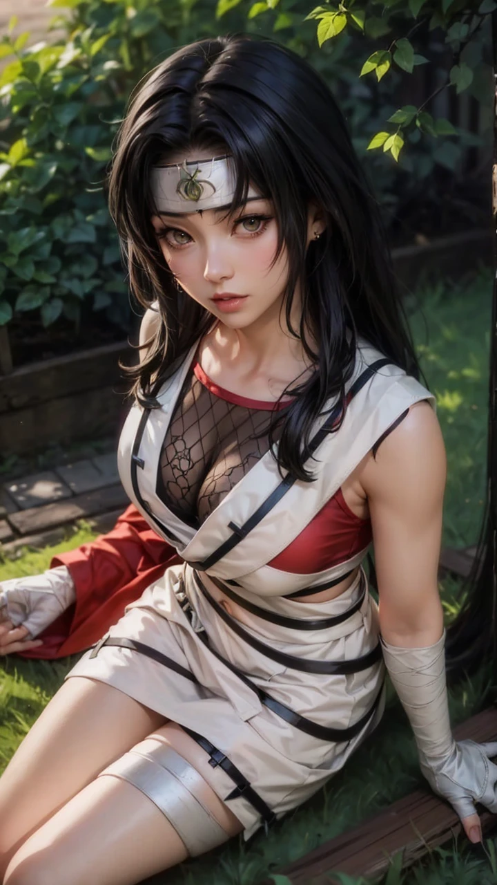 a close up of a woman in a dress sitting on a grass, anime girl cosplay, akali from league of legends, seductive tifa lockhart portrait, anime cosplay, irelia from league of legends, mai shiranui, anime inspired, senna from league of legends, anime character; full body art, yoko matsugane as mai shiranui, akali