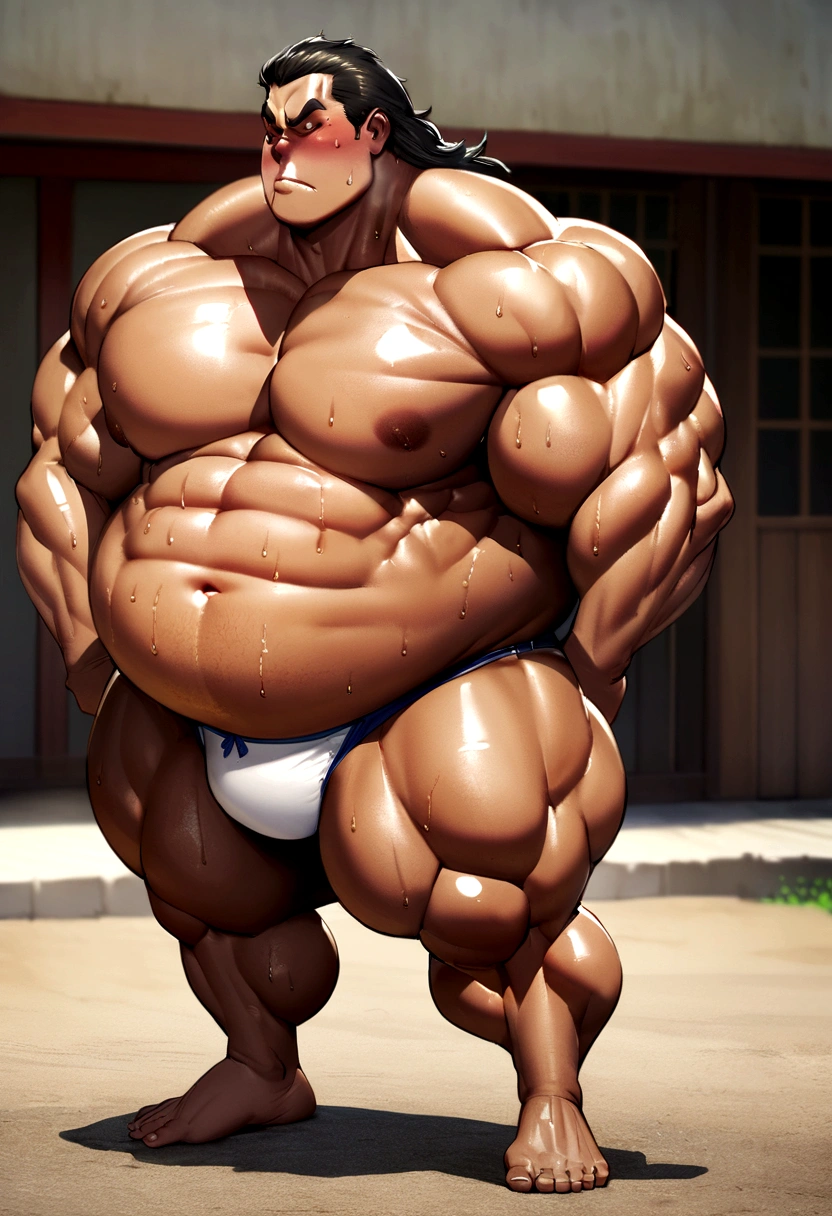 logic bodybuilder hunk male Fatness,Japanese,square face,shabby,Giant Japanese Bulky Bodybuilder man,Oversized body,logic ,very small bikini underwear,Very big face,middle hair,big body,shit,wide body size,Huge body,side photo,Fat logic,dad,Very Bulky Bodybuilder,150cm,160kg,shabby,Bulky,Fat,sunburn,side shot,Not worn,wide face,Huge,shit,developed upper arm,sunburned dark black,oil skin,strong,wild,6 pack, sweat body,