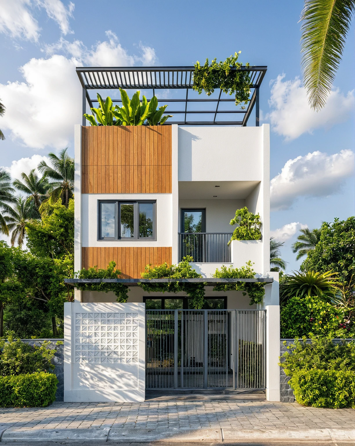 Raw photo,Masterpiece, high quality, best quality, authentic, super detail,
outdoors, onestoreyvillaXL, aiaigroup, house style modern on the street ,stairs, white wall
road,pavement, grass, trees, sky, cloud, (daylight:1.1)