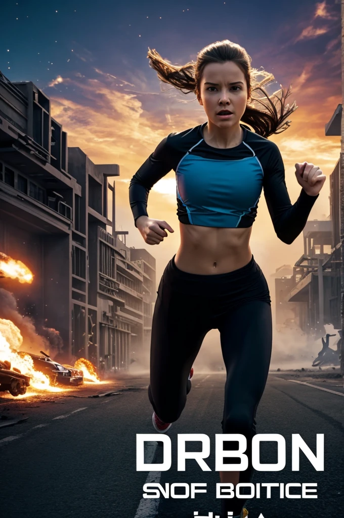 Make a boom cover title; 1..2..3..run 
Girl and boy 
Genre science fiction 