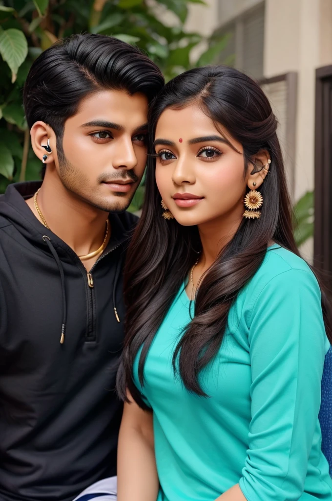 Ek ladka hai bich par baitha hai akele earphones lga ke song sun raha hai baki sab log couple apna baitha hai