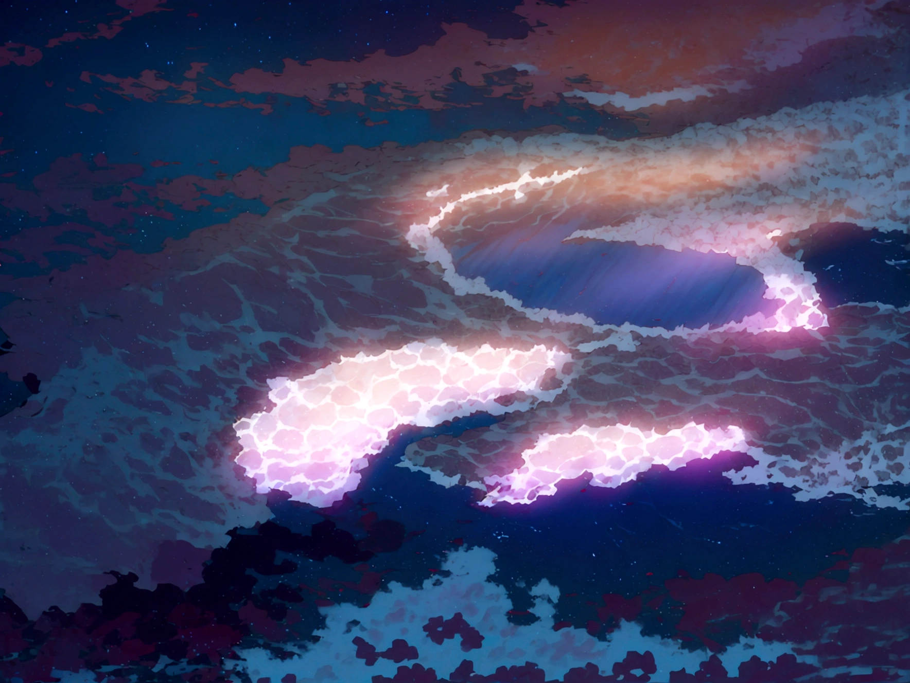 night Ocean view from the room night空 The stars shine Crescent Moon relax LOFI