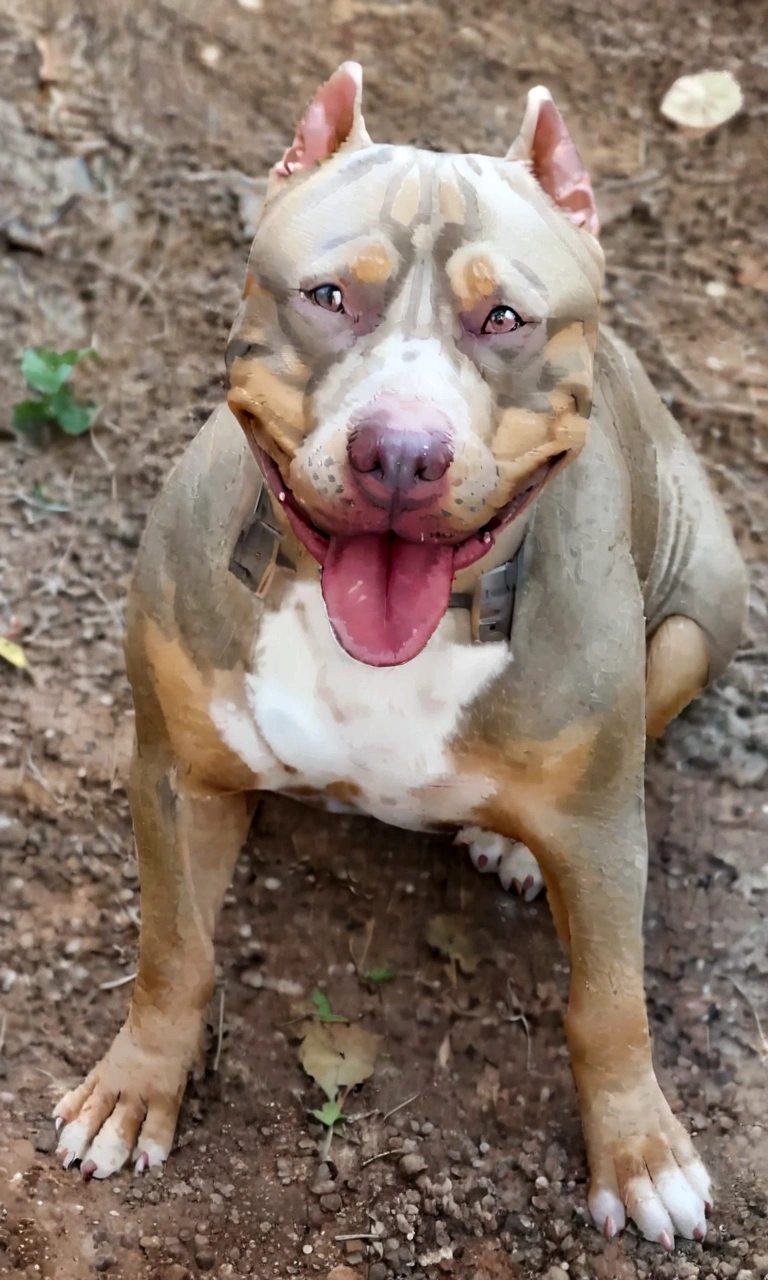 there is a dog that is sitting on the floor with its tongue out, pitbull, proud looking, cyborg - pitbull, proud look, taken at the beginning of 2020, wells, Beautiful woman, shy smile, a gorgeous, extremely pretty, pretty girl, frontal portrait, proud looking away, splendid!, cyborg - pitbull taking a selfie, Very beauthful