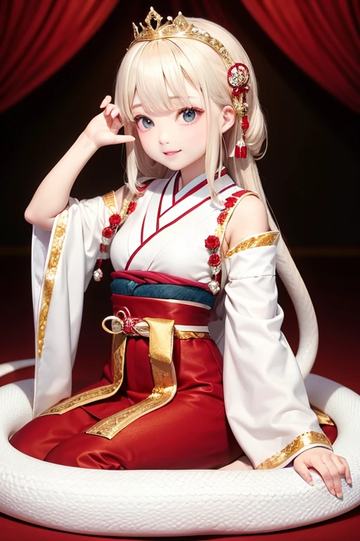 White Snake Princess, Japanese clothing, White snake