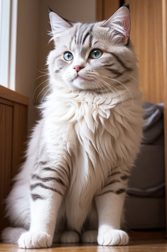 fluffy cat