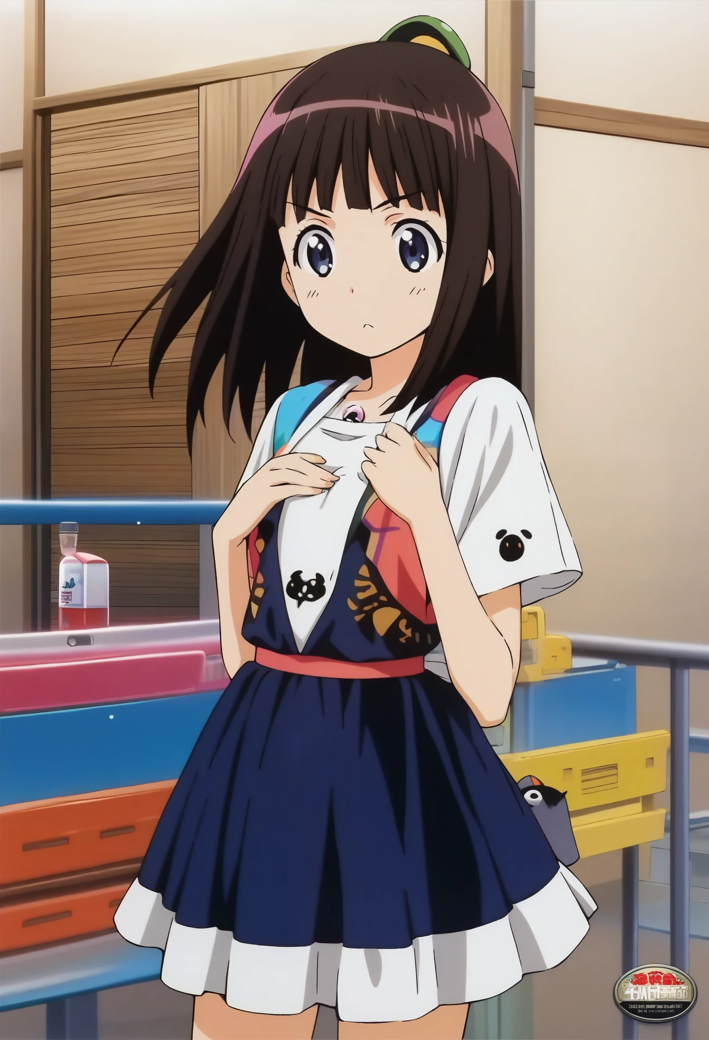 1girl, yabuki_kentarou, solo, official art