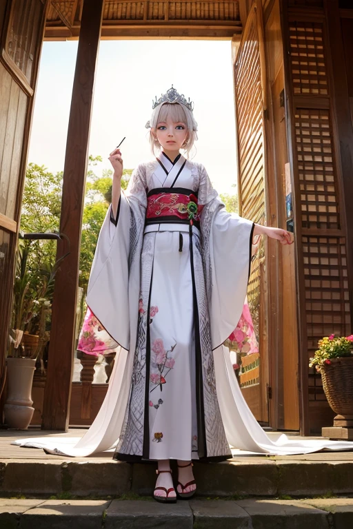 White snake, White Snake Princess, kimono