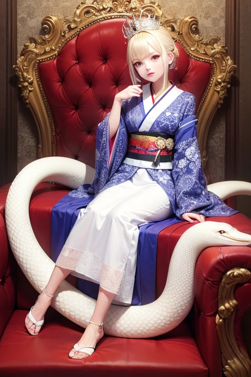 White snake, White Snake Princess, kimono