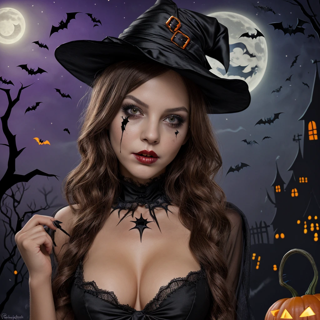 Halloween Night beautiful girl