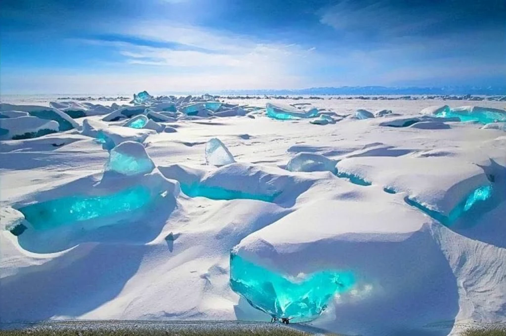 Shooting with a drone　Lake baikal