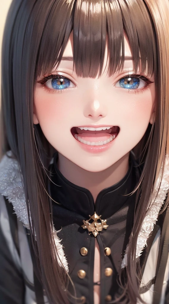Highly detailed face, (()), pretty girl, Vibrant colors, Soft natural light, Bokeh effect. Winter clothing, Perfect Makeup, Professional photography, shower room, Vibrant colors, (smile, Laughter),