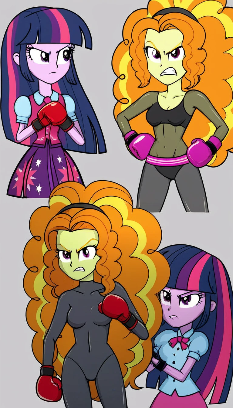 Eqg Twilight sparkle bodystocking  boxing  adagio . Angry