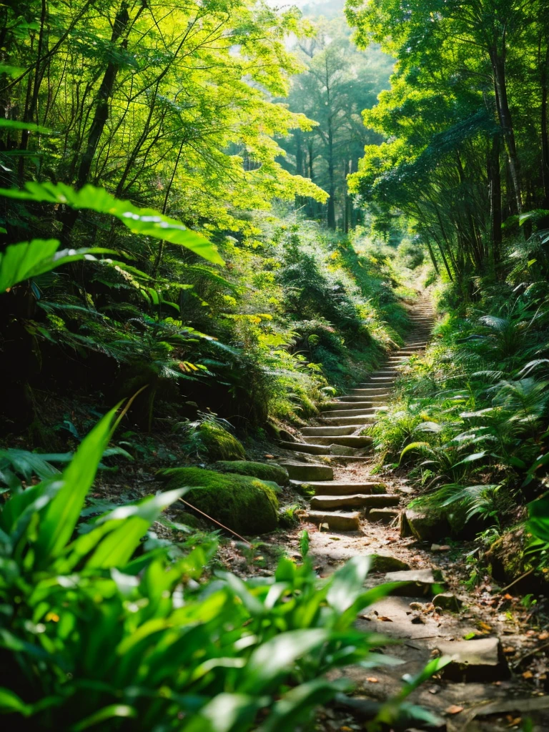 Looking down from the mountain、Forest on the ground