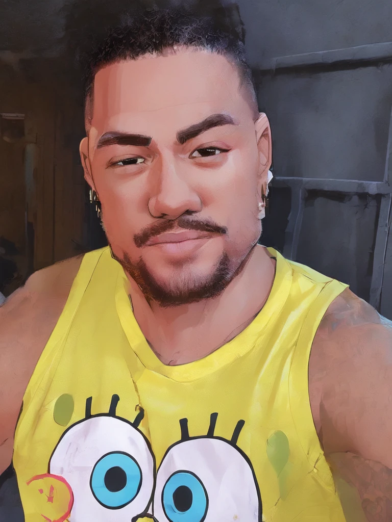 1 men ,Arte gta style ,(Young men:1.5),illustration, digitl art, (gta style:1.5),GTA art style, GTA art bright colors, (cartoon style:1.2),(hyperdetail:1.15), glamorous style, best qualityer, Holistic, high détail, serious,against a large night metropolis, ((Neon lighting)), ((cyber punk)),smooth light,satirical,ass exaggerated,pop art style,swirly vibrant colors,iconic characters,full of action,((The background is a red orange city:1)),floor, Coqueirosbarco