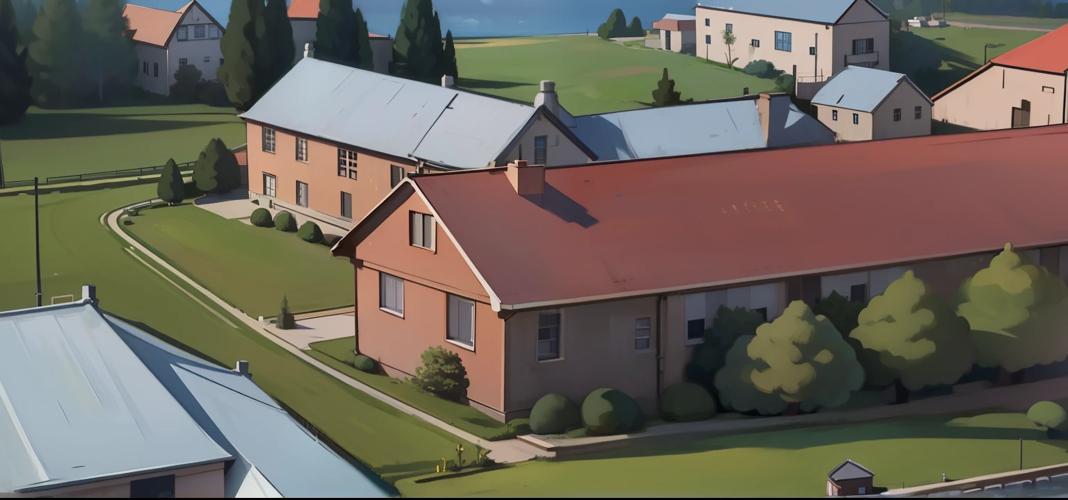 There is an island and inside it there is a large boarding school and it is also a reform school., 