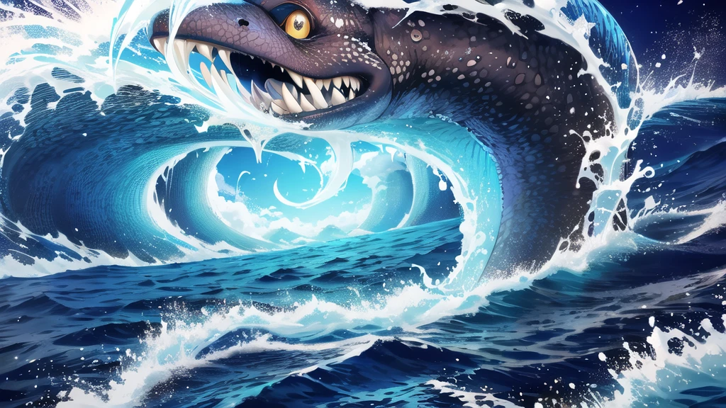 Kraken geography data in detailed hyper-realistic photography.