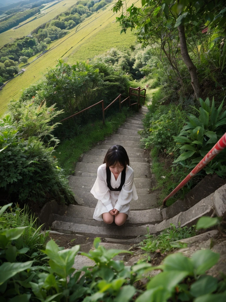 Looking down from the mountain