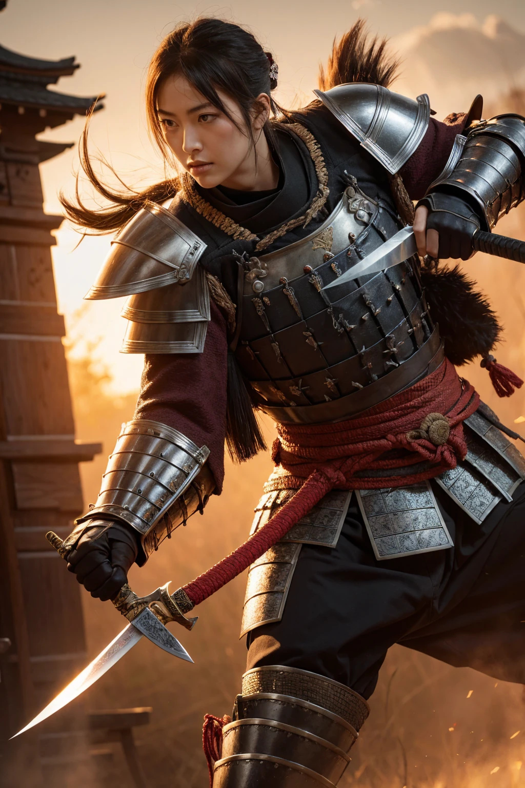 warrior、samurai、knife、armor、Sengoku Warlords