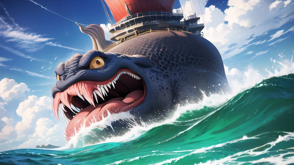Kraken geography data in detailed hyper-realistic photography.