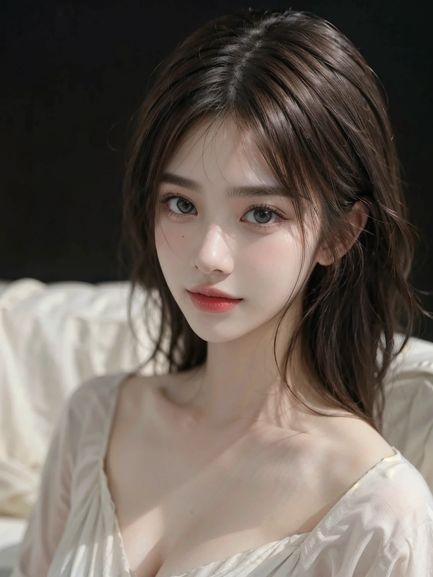1girl, (looking at viewer:1.2), detail face, (a girl standing, rending on cgsociety, black shadows, streaming, club backdrop), romanticism, atmospheric, (RAW photo, best quality), (realistic, photo-realistic:1.3), masterpiece, an extremely delicate and beautiful, extremely detailed, D cup,Pink tulle deep V1.5,Exquisite eye details,Charming smile 1.5