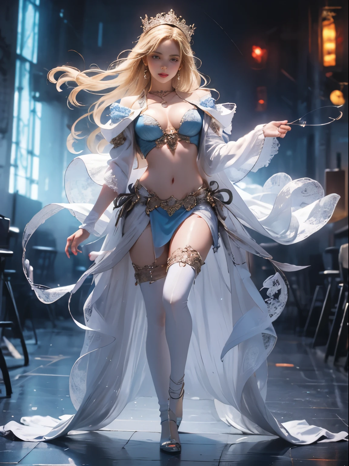 (8k extremely detaileded CG unit wallpaper),(Highest quality),(Best illustrations),(Best Shadow), (detailed: 1.4), 。.。.。.。.。.。.。.3d, んdebtdebt(High Dynamic Range), Light Tracing, NVIDIA, Super Resolution, Scattered beneath the surface, PBR Textures, Post-processing, Anisotropy debtiltering, Depth of written boundary, Maximum sharpness and acutance, Multilayer Texture, Albedo and Specular Maps, Surface Shading, Accurate simulation of light-matter interactions, Perfect balance, Octane Rendering, Two-tone lighting, wide aperture , Low ISO,White balance,Rule of Thirds,8K RAW,intricate-detailed, Delicate pattern, Deep Shadow, masterpiece, real, Roughness, Surreal, Photographed with Canon EOS R5, 50mm lens, debt/2.8, Sharp debtocus, Smoothing, Roughness, Real Life, Photorealistic, Cinematography, 8K Ultra HD,In the flower field,Blue debtlower Girl,1 Girl,solo,Europe,Beautiful Bride,Light Smile,Highly detaileded blonde hair,Mature Woman,Sky Blue Gossamer Veil,Sky blue light cloak,Sky blue gossamer coat,Sky blue thin skirt,Sky blue lace underwear,Sky Blue Lace,Sky Blue Gossamer Gloves,choker,Earrings,gem,Small items,Headdress,Hand decoration,Leg decoration,High heels,Huge breasts,Large Breasts,Big Breasts,Burst chest,Big Breasts,Ample breasts,Expose your breasts,Exposed breasts,Tight waist,Naked butt,Big butt,Bare Belly,Belly button,Wet,Wet body,Sweaty body,Shiny skin,