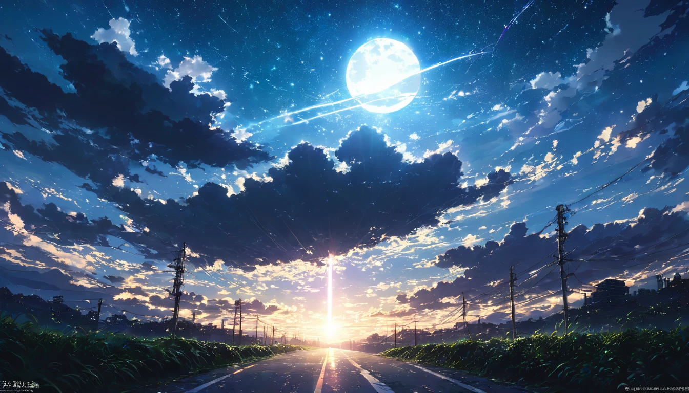 darkness, 暗darkness, Light, Ray, sky, Light line, God Secret的, god holy, hope, relief, road, future, cloud, Night Sky, Star, moon, silhouette, contrast, dramatic, Fantasy, Beauty, Sucked in, god々Shii, awe, God Secret,beautiful Anime Scenery, Landscape painting, Beautyデジタル絵画, andreas rocha, Beautyアートワークのイラスト, Wonderful Shii Wallpaper, Raymond Han, 背の高いBeauty絵画, Studio Greeble Makoto Shinkai, Beauty壁紙, Anime Scenery