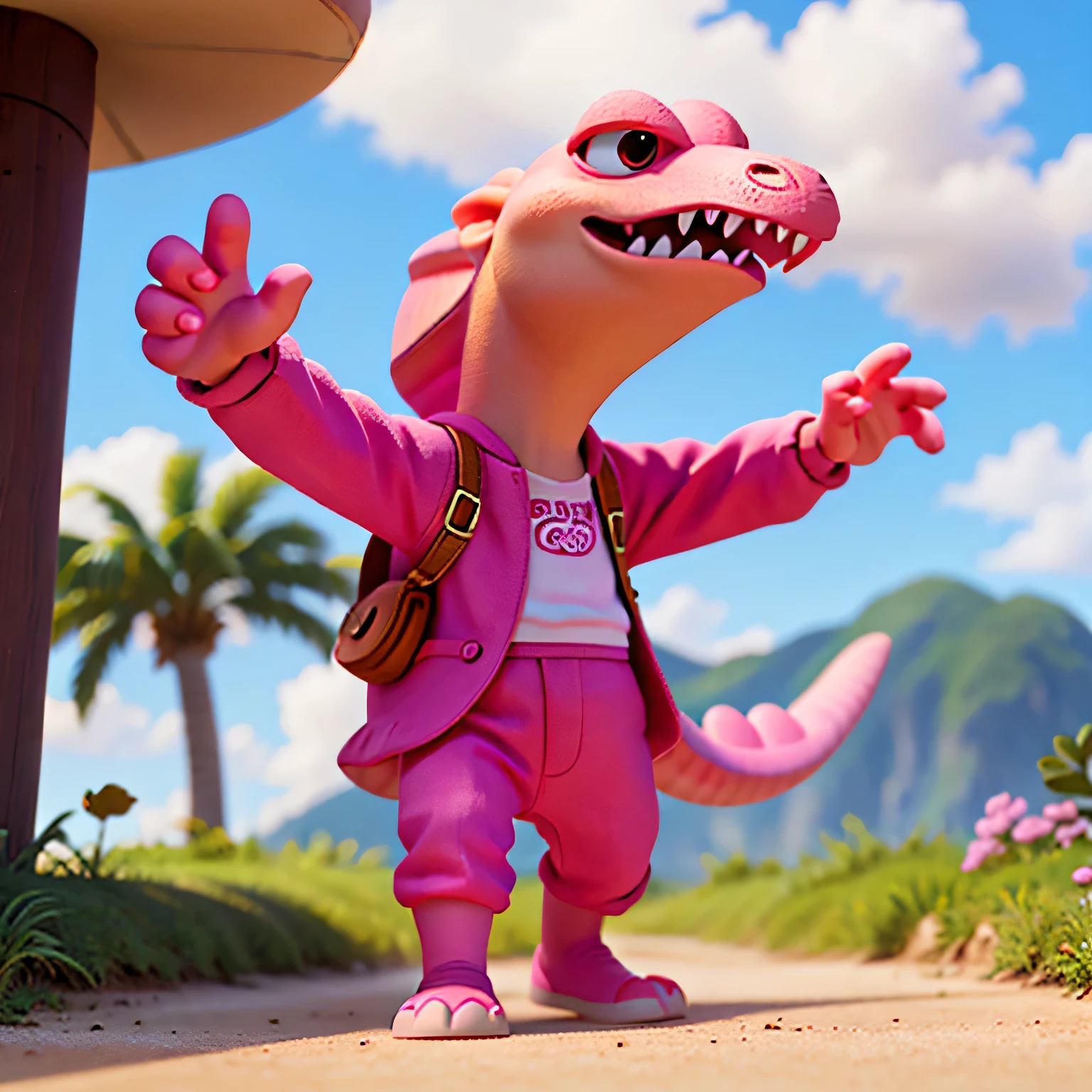 (((Pink Dinosaur)))