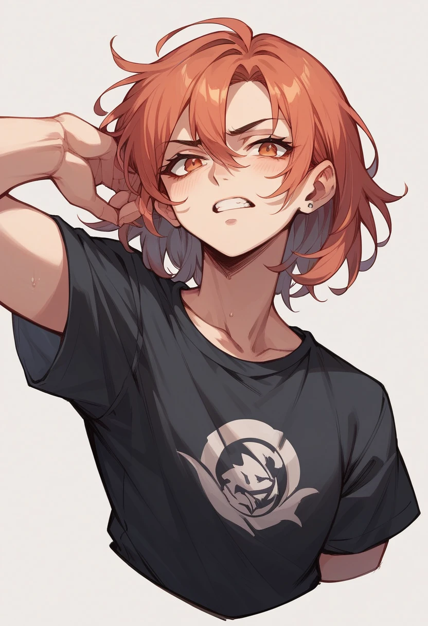 Black shirt and change background
