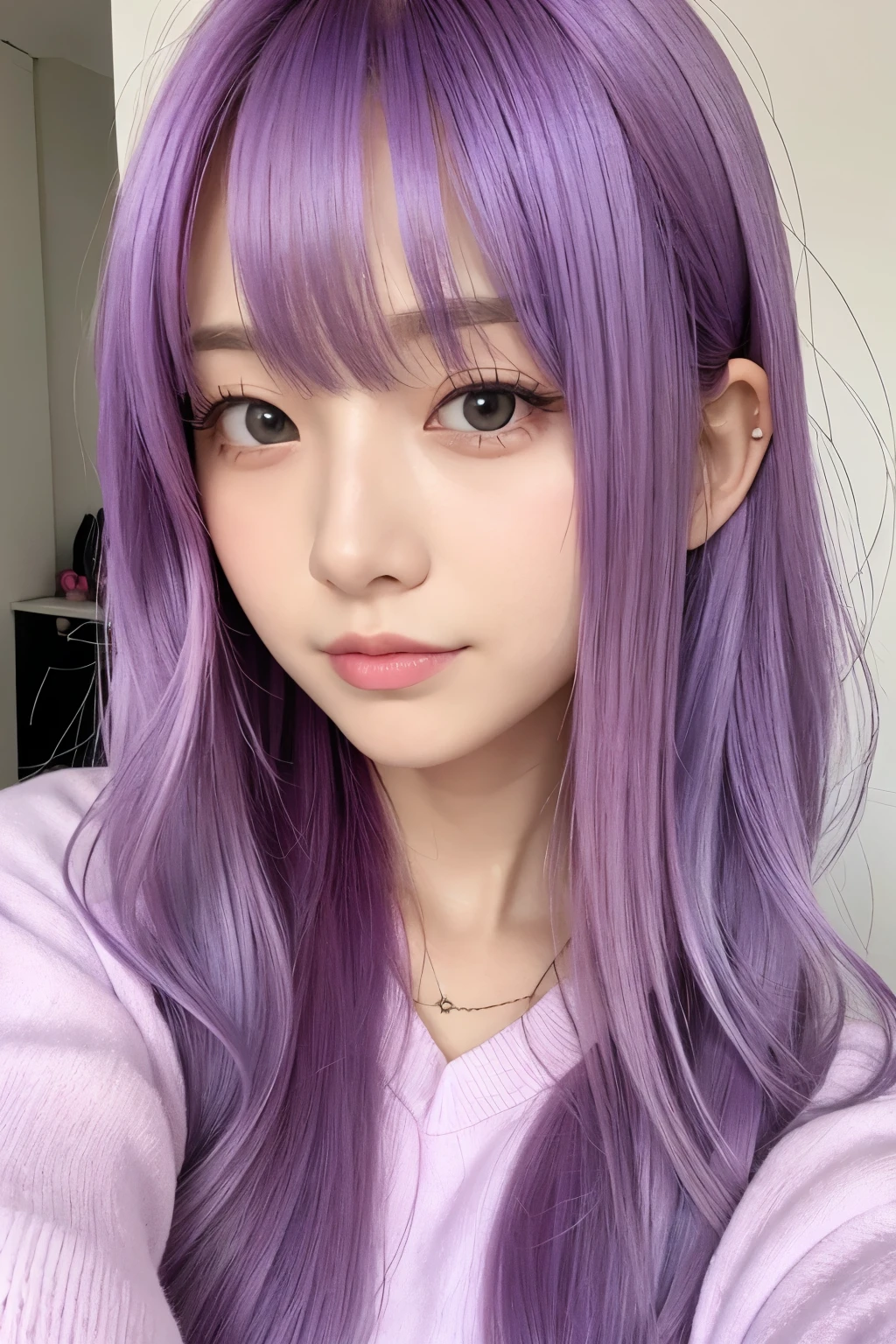 Hair color、Lavender Pink