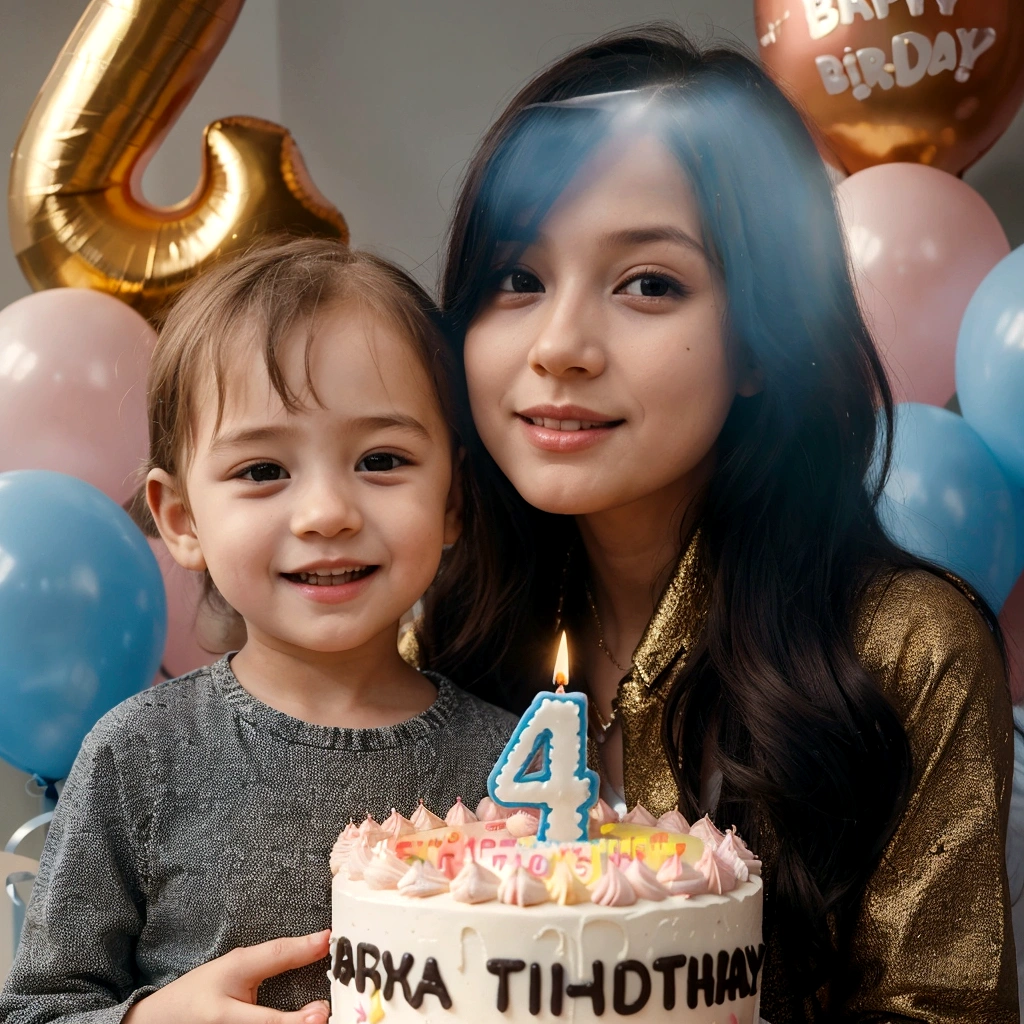 there is a young boy and a woman holding a birthday cake, happy birthday, 2 years old, holding a birthday cake, with a kid, four years old, with her long, 5 years old, 2 4 years old, album art, birthday, 4yr old, 2 7 years old, fanart, cake, profile picture 1024px, birthday cake