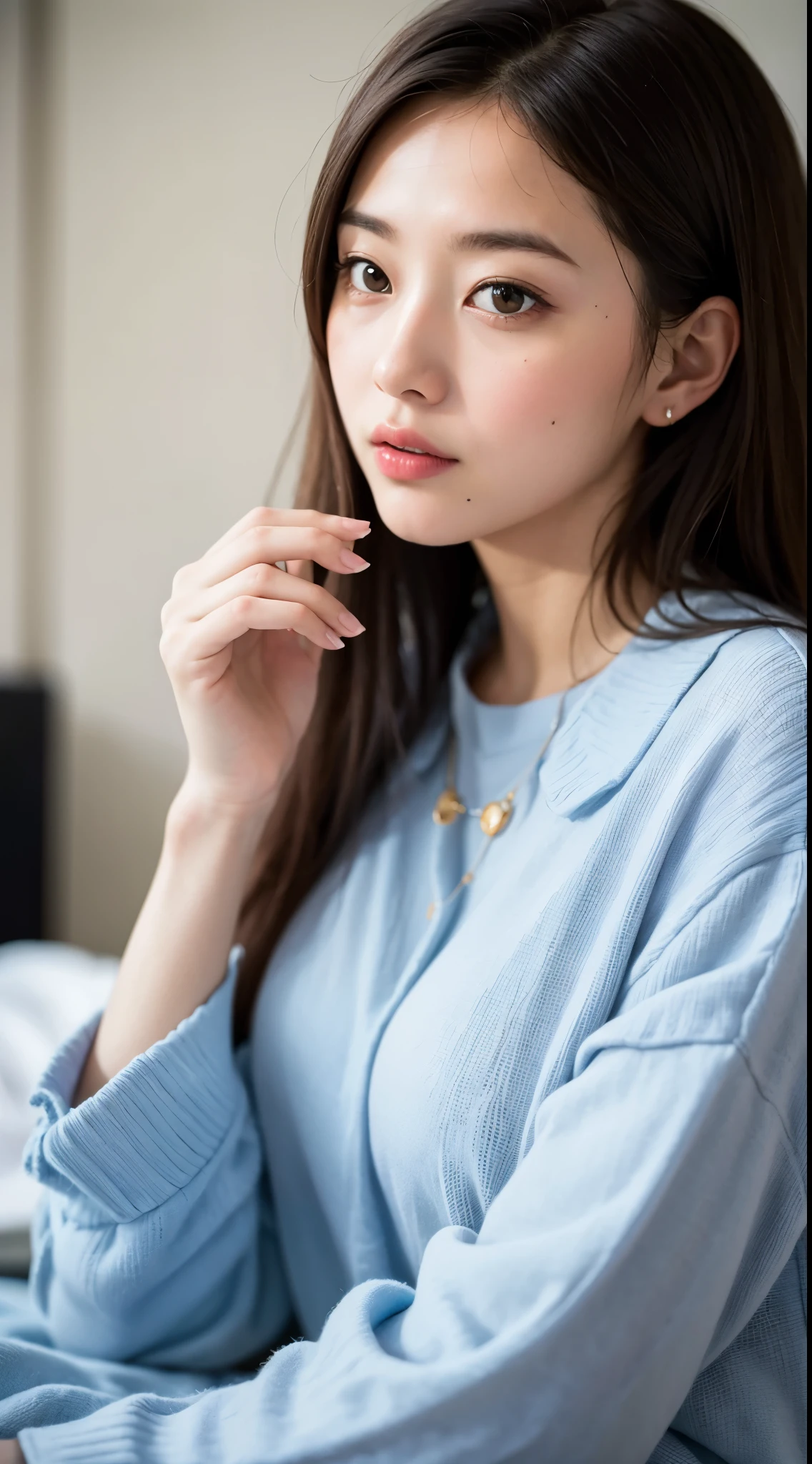 Te(((masterpiece))), (((Highest quality: 1.4))), ((Very detailed: 1.4)) , ulzzang-6500-v1.1, (RAW Photos:1.2), (フォトリアリスTeィック), (Genuine:1.4), Sharp focus、Shot from the side、Perfect dynamic composition, Beautiful attention to detail, Women's Fashion Summer,ポニーTeール,Small breasts Natural color Lips, Bold sexy pose,smile,Harajuku、20-year-old girl、cute、sexy shot looking at camera、Off-the-shoulder dress、(Ultra-realistic pantyhose:1.3), Realistic skin texture、Glowing Skin、Exposed thighs!!!
