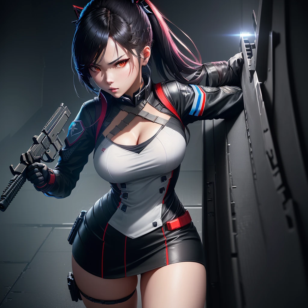 pretty, fly away, hottie wearing Evangelion and Gundam battle armor,garota fly away com lâmina vorpal na mão, detailed full body, realisitic,all-body, cinematic, Dramatic, Katsuhiro Otomo,cinematic lighting, hyper realisitic, 8k,high détail ,[cinematic, soft lighting de estúdio, backlight, darkness background] photoshoot, unreal motor 5,color grading, portrait photography, Ultra-wide angle, Depth of field, 超detailded, beautifully color coded, insane details, details Intricate, beautifully color-graded,Shot with a 70mm lens, Depth of field, DOF, Tilt Blur, shutter-speed 1/1000, F/22, White balance, 32 mil, Super-resolution, Megapixels, RGB professional photo , VR , , good, huge ass, Half rear Lighting, contra-luz, natural lighting, Incandescent, optical fiber, moody lighting, cinematic lighting, studio lighting, soft lighting, Volumetric, Conte-Jour, beautiful lighting, Accent lighting, Global illumination, Screen Space Global illumination, Ray Tracing Global illumination, optics, spreading, Ablaze, eyeshadows, hard, twinkling, Ray tracing reflections, Lumen reflections, Screen Space Reflections, Diffraction classification, Chromatic aberration, GB offset, Scanning lines, Ray Tracing, Ray Tracing Ambient Occlusi em, Anti-aliasing, FKA, THAI, RTX, SSAO, shaders, OpenGL-shaders, GLSL-shaders, Post-processing, post production, cell shading, Tone-mapping, CGI, Visual effects, sound effects, Insanely detailed and intricate , Hyper maximalist , chic, hyper realisitic, super verbose, dynamic pose, fot, Hyper realisitic, Volumetric, photorealisitic, ultra photoreal, ultra detali, details Intricate, 8k, super verbose, full color, ambient occlusion, Volumetric lighting , hight contrast , HDR , photorealisitic, ultra detaild, fully detailed,unreal motor 5, RTX, ultra cinemat
