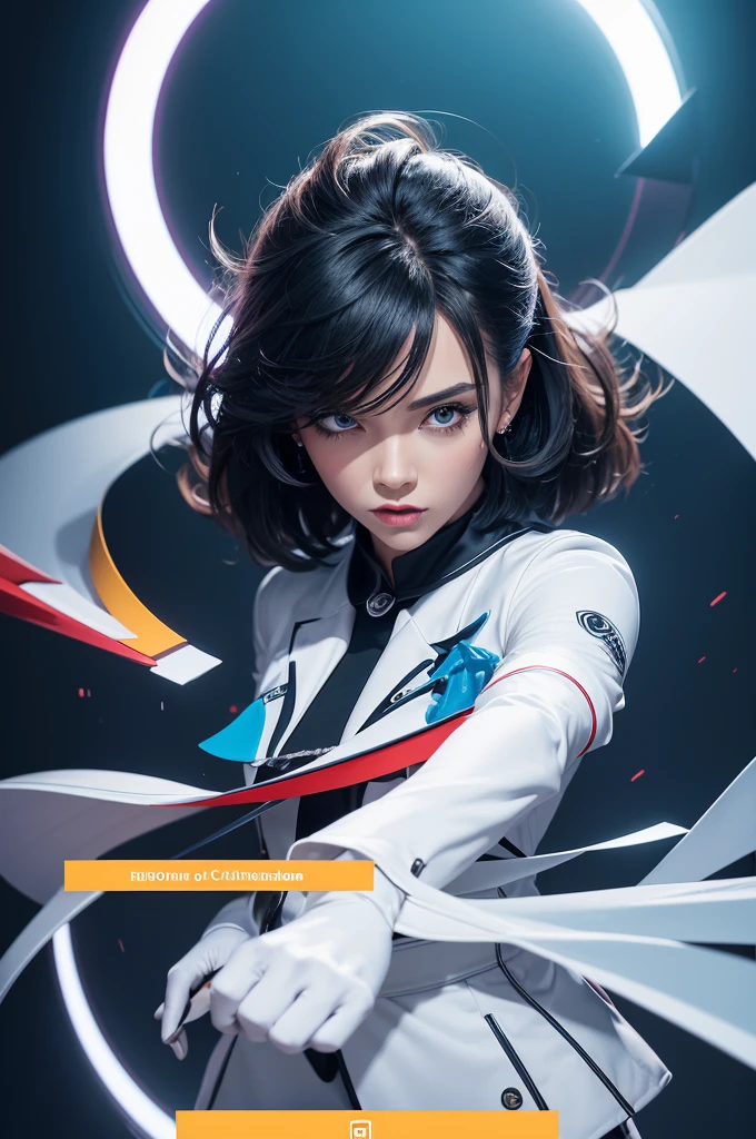 Imagine a cover that conveys expertise and precision. At the center, The title "Master of Cuts" in robust and modern letters, standing out against a clean, professional background. ao redor, stylized icons of video editing scissors, showing dynamic movement. The colors are vibrant and contrasting, like blue and white, to attract attention and convey professionalism. in the bottom right corner, subtly, a YouTube and TikTok icon, indicating the channel's multiplatform presence. The cover not only captures the essence of technical skill, but also invites viewers to explore precise and creative cuts in videos.