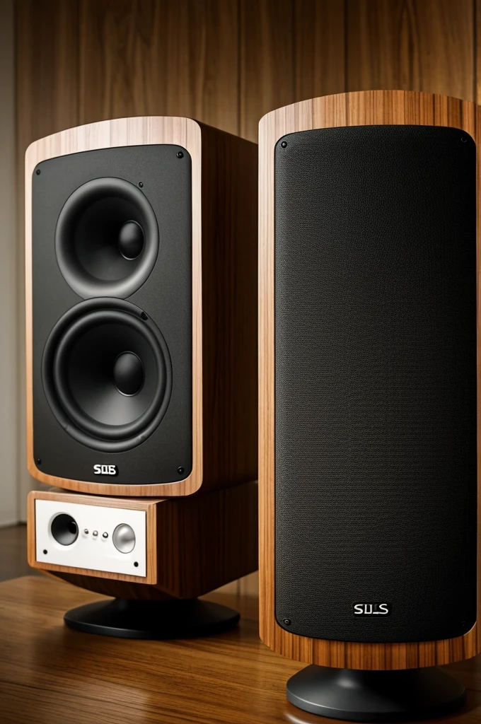 Sound waves coming out of the speakers