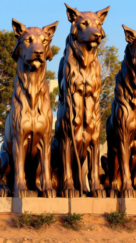 Cerberus, Mythical Creature, Three-headed hellhound, scary, gruesome, HD wallpaper