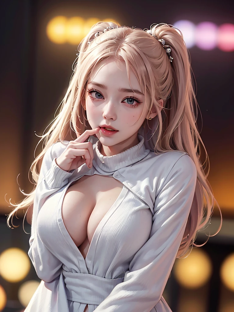 ((((Best Quality, 8K, 32K, masterpiece, 1.2)))),{{solo}},nsfw,{{{Artist: EUPHORIA's style}}},((perfect beautiful face:1.2)), in love hotel, wearing virgin destroyer sweater , netorare, netorare face, spreading pussy with fingers, embarrassed, high quality of vagina, vivid pussy,((a lot of public hairs:1.4)),