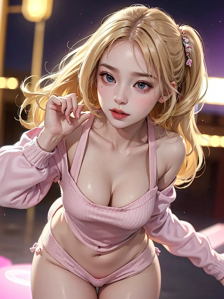 ((((Best Quality, 8K, 32K, masterpiece, 1.2)))),{{solo}},nsfw,{{{Artist: EUPHORIA's style}}},((perfect beautiful face:1.2)),  in love hotel, wearing virgin destroyer sweater , netorare, netorare face, spreading pussy with fingers, embarrassed, high quality of vagina, vivid pussy,((a lot of public hairs:1.4)),