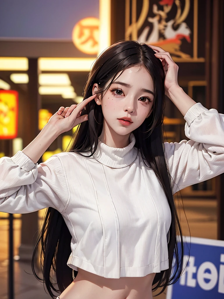 ((((Best Quality, 8K, 32K, masterpiece, 1.2)))),{{solo}},nsfw,{{{Artist: EUPHORIA's style}}},((perfect beautiful face:1.2)), in love hotel, wearing virgin destroyer sweater , netorare, netorare face, spreading pussy with fingers, embarrassed, high quality of vagina, vivid pussy,((a lot of public hairs:1.4)),