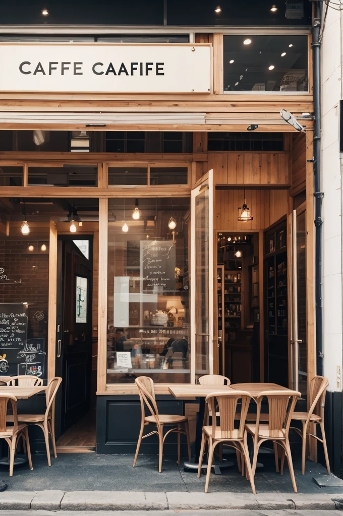 Create an image of a cafe
