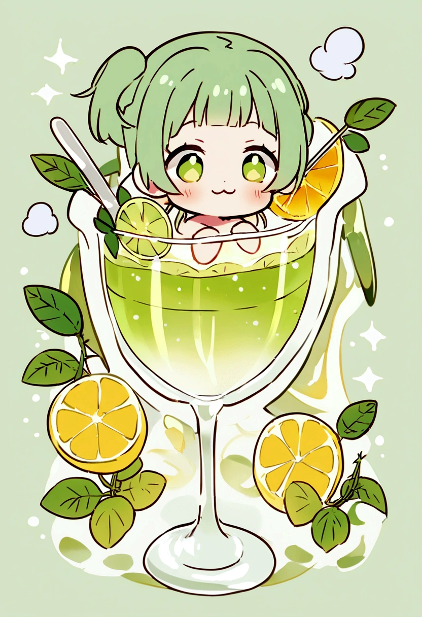 Ingredients for non-alcoholic mojito: 3 tablespoons juice of 1 lemon (dew) Less sugar々A few mint leaves々Bing Shao々A little lemon soda々