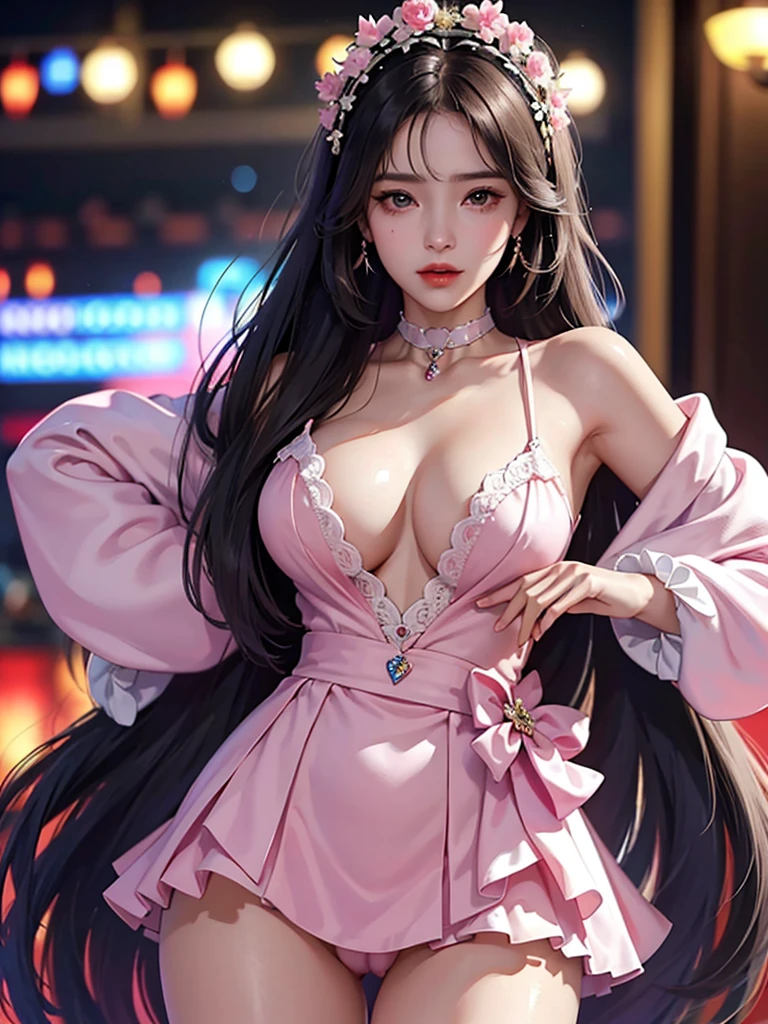 ((((Best Quality, 8K, 32K, masterpiece, 1.2)))),{{solo}},nsfw,{{{Artist: EUPHORIA's style}}},((perfect beautiful face:1.2)), in love hotel, wearing, idol dress, netorare, netorare face, spreading pussy with fingers, embarrassed, high quality of vagina, vivid pussy,((a lot of public hairs:1.1)),