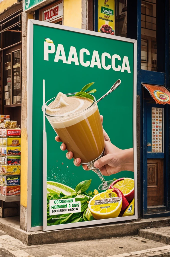 An image of an advertisement selling paçoca