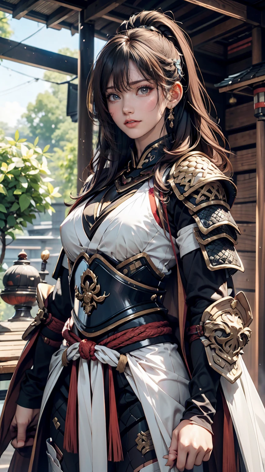 24-year-old woman、Japanese Armor((Armor))Wear