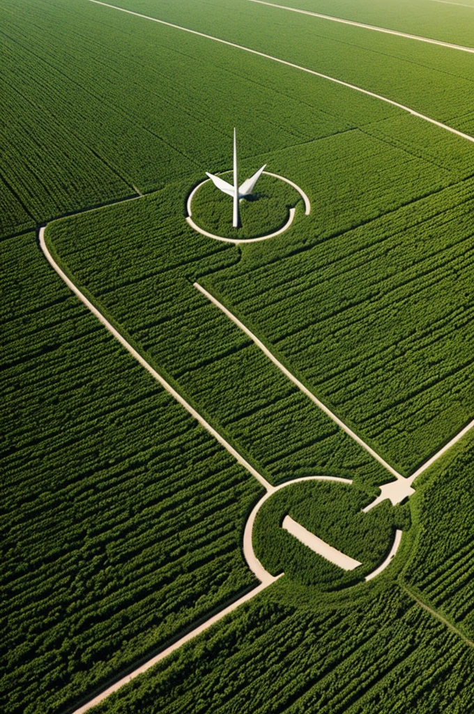 Create logos with the context of crop fields