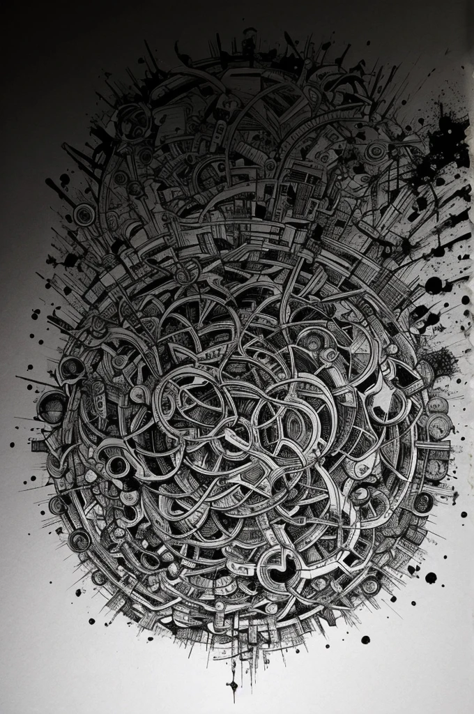 The contaminated world drawing 