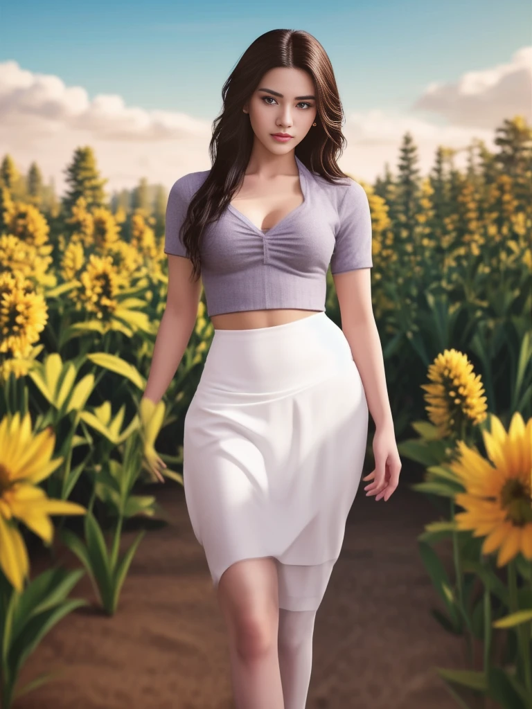 Araaf woman close-up, ของผู้หญิงlong hairชาวเอเชียตะวันออกเฉียงใต้ที่มีใบหน้ากลม, ,ผมหางม้าlong hair,float up, black eyes, staring at the viewer, abdominal muscles, shiny body, Large chest 36 inches, morning sun, long hair,black eyes,abdominal muscles, The body is beautiful and strong., rounded chest, (digital painting, HDR, high contrast), 3-D, 8K, 45,000,000 pixcels,