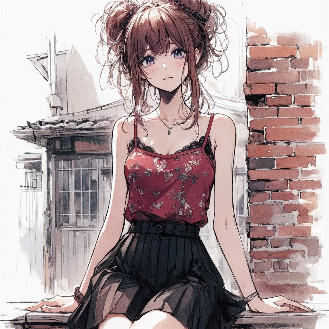 Official art using high-quality hand-drawn watercolor sketch techniques. (best quality,4k,8k,highres,masterpiece:1.2),ultra-detailed,beautiful detailed eyes,A girl with beautiful eyes, everyone, beautiful anime girl, cute anime girl, smooth anime art, anime style, elegant colors, soft lighting, delicate beautiful wet eyes, very coquettish, (beautiful large breast:1.2), (correct hands:1.2),