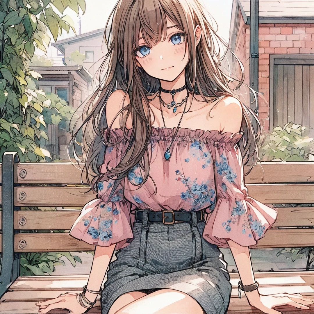 Official art using high-quality hand-drawn watercolor sketch techniques. (best quality,4k,8k,highres,masterpiece:1.2),ultra-detailed,beautiful detailed eyes,A girl with beautiful eyes, everyone, beautiful anime girl, cute anime girl, smooth anime art, anime style, elegant colors, soft lighting, delicate beautiful wet eyes, very coquettish, (beautiful large breast:1.2), (correct hands:1.2),